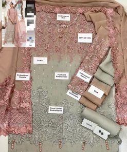 Maria B MB-963 – Wedding Edition Chiffon Embroidered Suit with 3D Flower Handwork | Eid & Festive 2025