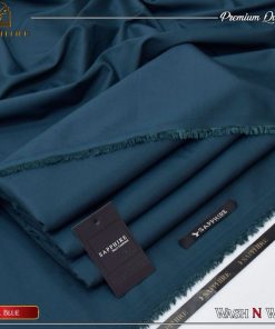 Sapphire zink blue color men’s unstitched winter wash and wear suit – soft and durable fabric for winter wear