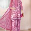 Maria.B MB-206 - 3 Piece Embroidered Lawn Suit with Front Embroidery and Chiffon Dupatta
