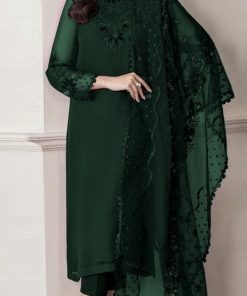 Baroque 3 Piece Embroidered Chiffon Suit for Women with Organza Dupatta and Silk Trouser – Alnisa Collection SKU-02