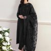 Baroque Women’s Chiffon Embroidered Suit with Organza Dupatta and Silk Trouser – SKU-07