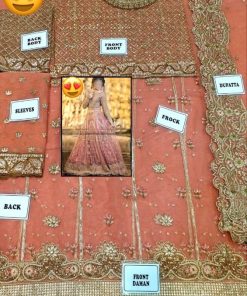Sobia Nazir SN-630 – Bridal Net Embroidered Maxi with Handwork & Dupatta