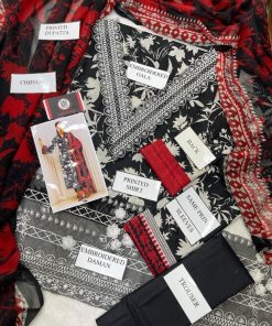 Zainab Chottani ZC-99 – 3 Piece Embroidered Lawn Suit with Chiffon Dupatta | Summer 2025