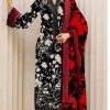 Zainab Chottani ZC-99 - Embroidered Lawn Suit with Neckline & Daman Patches and Chiffon Dupatta