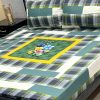 Breathable cotton double bed bedsheet with stylish digital print – SKU-10  