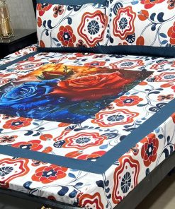 King size digital cotton bedsheet made from pure Faisalabad cotton – SKU-02  