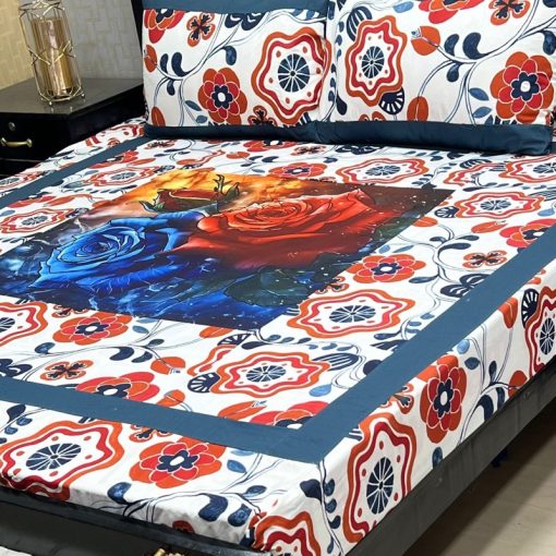King size digital cotton bedsheet made from pure Faisalabad cotton – SKU-02  