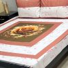 Washable cotton digital bedsheet with 2 pillows – SKU-21  