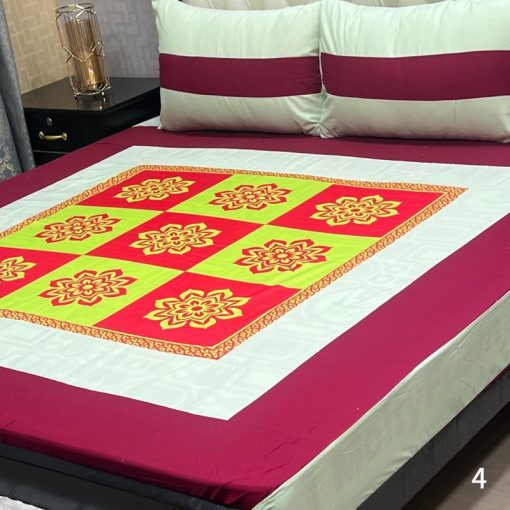 Comfortable king size cotton bedsheet for summer and winter – SKU-19  