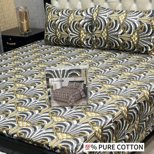 Pure Cotton King Size Bedsheet for Double Bed in Pakistan – Affordable and Soft