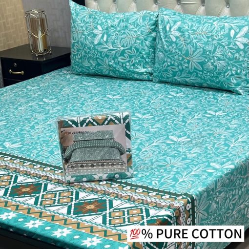 Budget King Size Cotton Bedsheet – 5PCS Double Bed Set – Soft Material