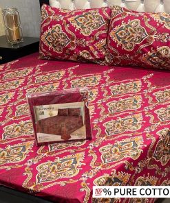 5 Piece Cotton Bedsheet Set – King Size for Double Bed – Soft & Durable