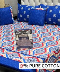 Elegant King Size Cotton Bedsheet – Full Set for Double Bed – Low Price