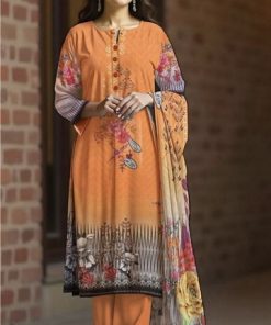 Nishat NT-202 Unstitched 3-Piece Lawn Suit – Printed Shirt, Lawn Dupatta & Cotton Trouser for Women