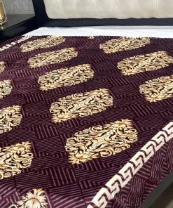 Stylish Soft Blanket on King Bed Setup