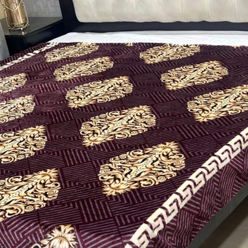Stylish Soft Blanket on King Bed Setup