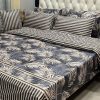 Decorative King Comforter with Quilted Pillow Covers