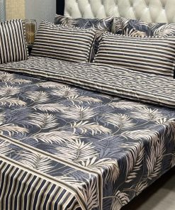 Decorative King Comforter with Quilted Pillow Covers