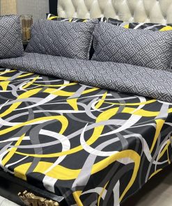 7PC Printed Comforter Set - Cotton | King Size Bedding SKU-21