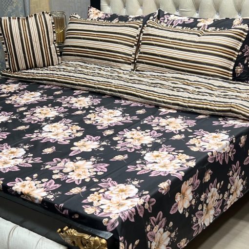 Modern Printed Comforter Set Cotton Fabric by Abu Hurairah