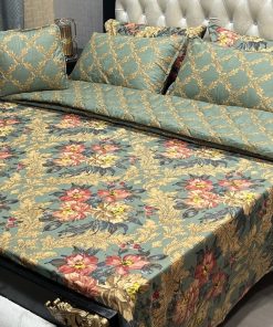 7PC Printed Comforter Set - Cotton | King Size Bedding SKU-27