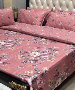 Complete King Bedding Cotton Comforter Set in Stylish Prints design # 2