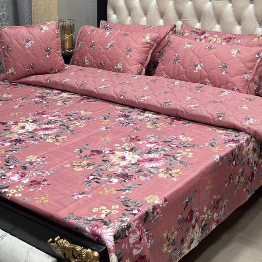 Complete King Bedding Cotton Comforter Set in Stylish Prints design # 2