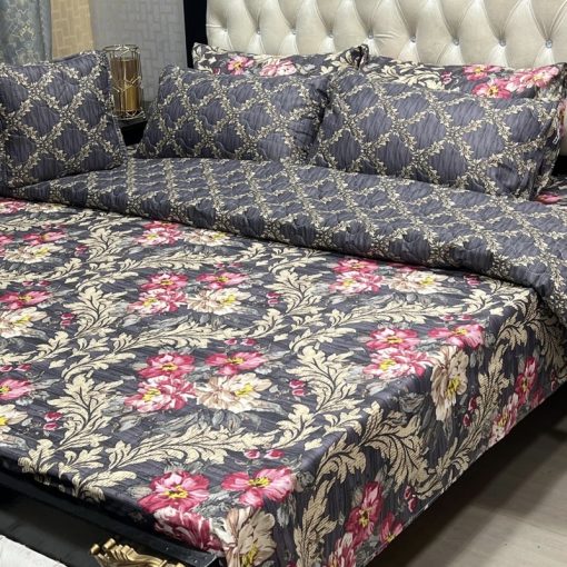 Abu Hurairah Fabrics Cotton Bedding Set 7PC King Size