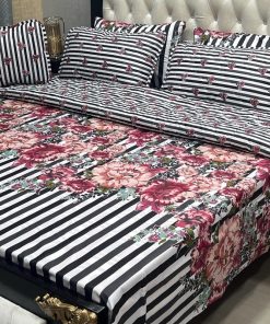 7PC Printed Comforter Set - Cotton | King Size Bedding SKU-24