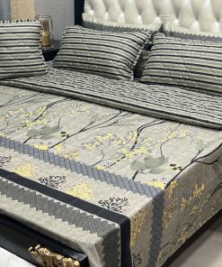 7PC Printed Comforter Set - Cotton | King Size Bedding SKU-25