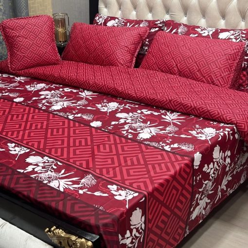 Modern Cotton Printed Comforter with Complete Set