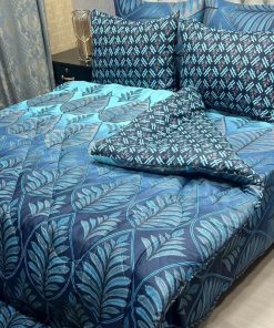 Elegant Prints on King Size Bedsheet and Pillows