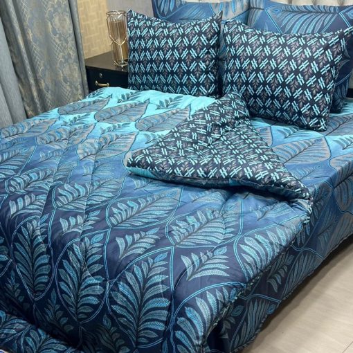 Elegant Prints on King Size Bedsheet and Pillows