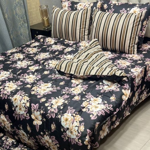 Vicky Razai Comforter with 4 Pillow Covers & Sheet
