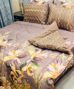 Warm 6Pcs Razai Bedding for King Size Bed
