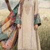Maria.B MB-1027 Lawn Embroidered Suit with Printed Shirt and Diamond Chiffon Dupatta