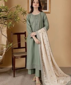 Aisling AS-561 3 Piece Winter Suit – Premium Dhenak Fabric with Woolen Shawl