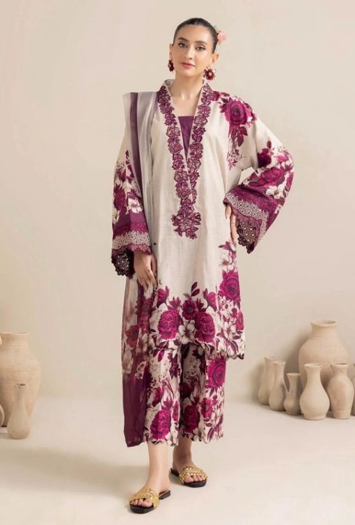 Baroque BR-567 Karandi 3 Piece Winter Collection with Embroidery