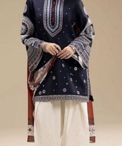 Premium 3 Piece Dhanak Suit with Digital Wool Shawl