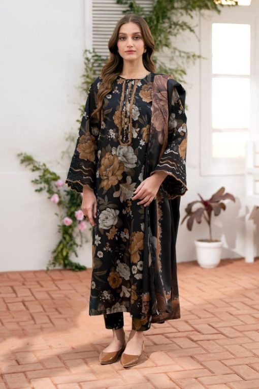 Baroque BR-40 Karandi Digital Printed 3 Piece Winter Suit