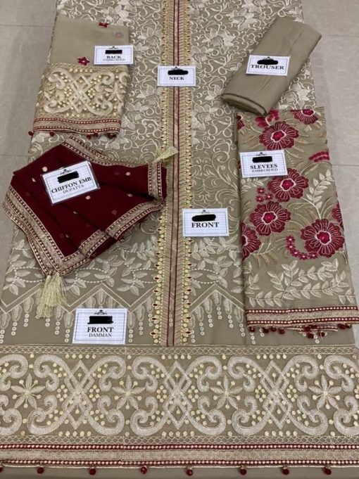 Flossie FS-556 Lawn 3 Piece Embroidered Suit – Timeless Elegance for Any Occasion