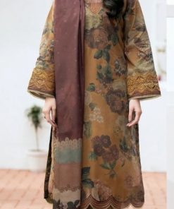 Baroque BR-42 Karandi 3 Piece Digital Printed Winter Suit