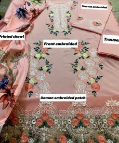 Qalamkar QM-575 | Dhanak 3 Piece Winter Collection