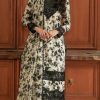 Aneela’s AN-557 Skin & Black Lawn and Chiffon 3 Piece Embroidered Suit by Al Nisa