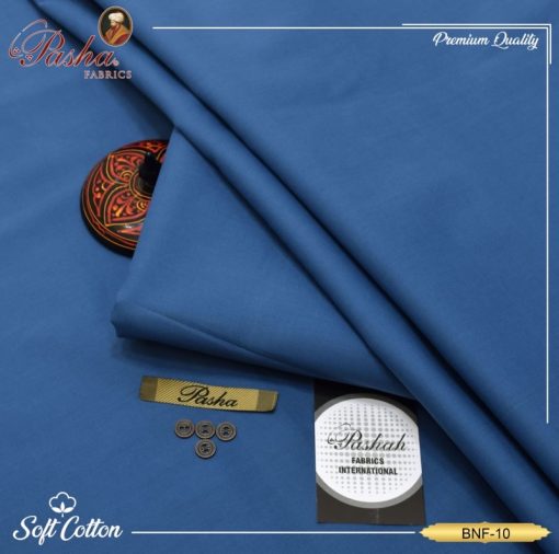 Close-up of Pasha Soft Cotton Texture in Zinc Blue
