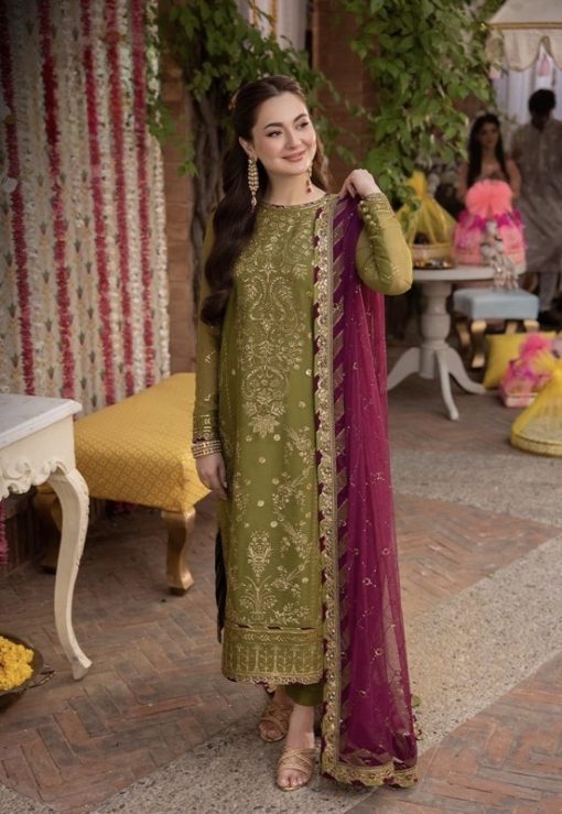 Asim Jofa AJ-71 embroidered chiffon front with sequence