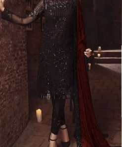 Mariab MB-67 front embroidery Celestial Bloom