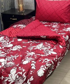 Single Size Printed 3 Pcs Vicky Razai Set | For Premium Single Bed SKU-933