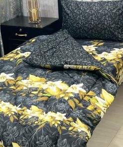 Single Size Printed 3 Pcs Vicky Razai Set | For Premium Single Bed SKU-923