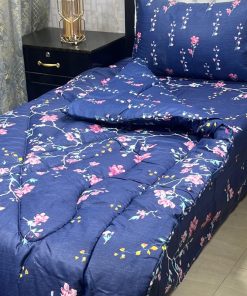 Single Size Printed 3 Pcs Vicky Razai Set | For Premium Single Bed SKU-915